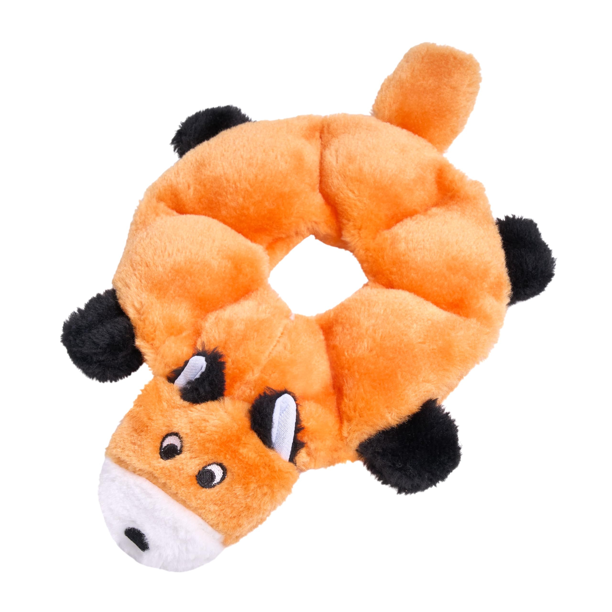 ZippyPaws Loopy - No Stuffing Dog Toys to Keep Them Busy, for Small, Medium, & Large Dogs, Squeaky Pet Toy for Boredom, Unstuffed Chew Toy, Soft Plush Puppy Products, Fox - 10" | Amazon (US)