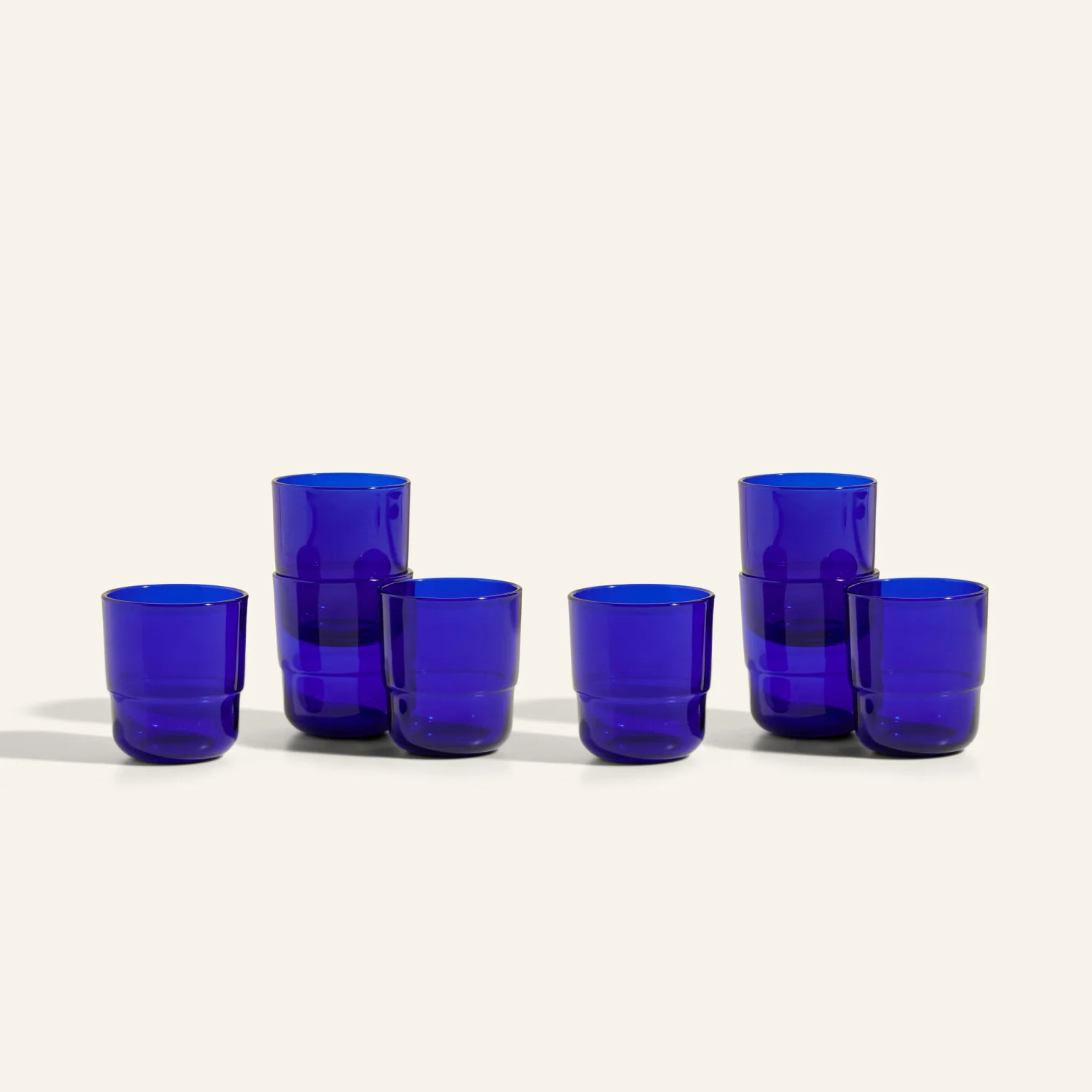 Short Night + Day Glasses - Set of 8 / Azul | Our Place
