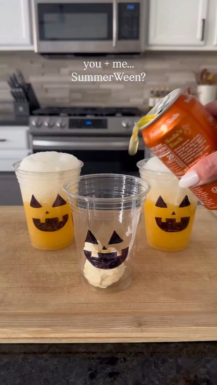 Send this to the person you’d like to plan a SummerWeen party with. 🎃 If you want to copy last year’s party we did orange cream floats, burgers with Jack-o-lantern cheese, and a movie night in an inflatable pool and Halloween blankets. 👻 follow along so you don’t miss this year’s party! #summerween #halloweenparty🎃 #halloweendrinks #halloweenfood #hostingtips

#LTKSeasonal #LTKHome