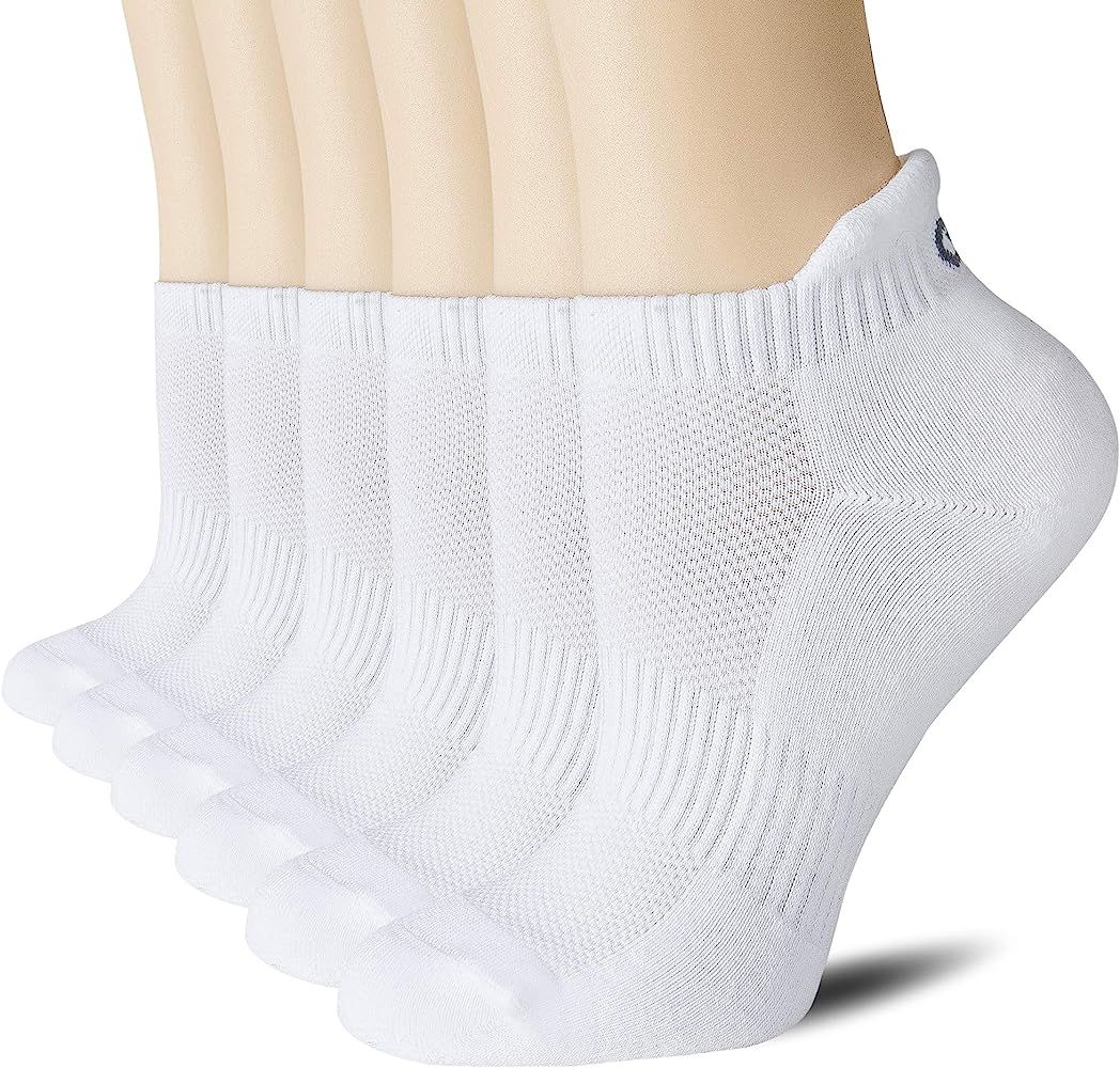 CelerSport Ankle Athletic Running Socks Low Cut Sports Tab Socks for Men and Women (6 Pairs) | Amazon (US)