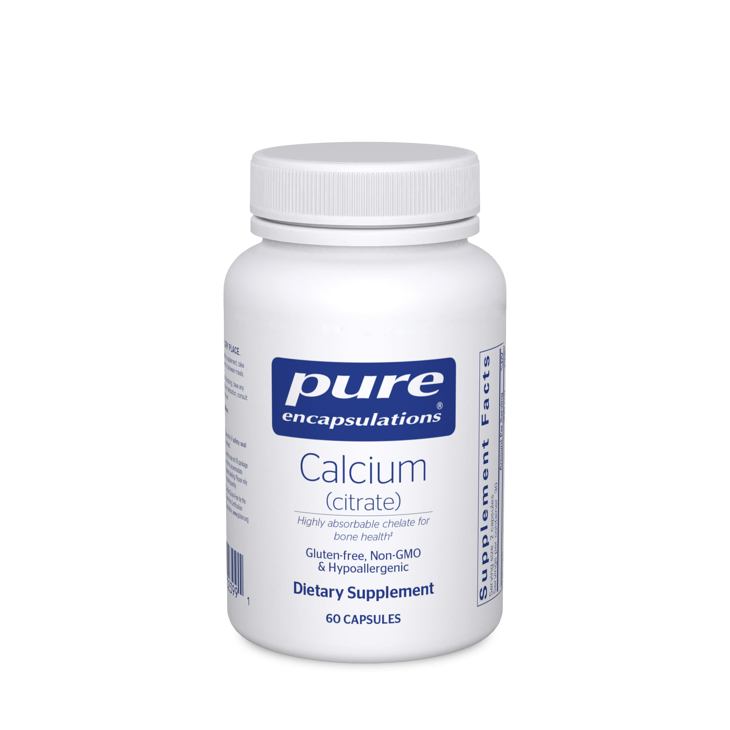 Pure Encapsulations Calcium (Citrate) - Supplement for Bone, Teeth, Colon, and Cardiovascular Hea... | Amazon (US)
