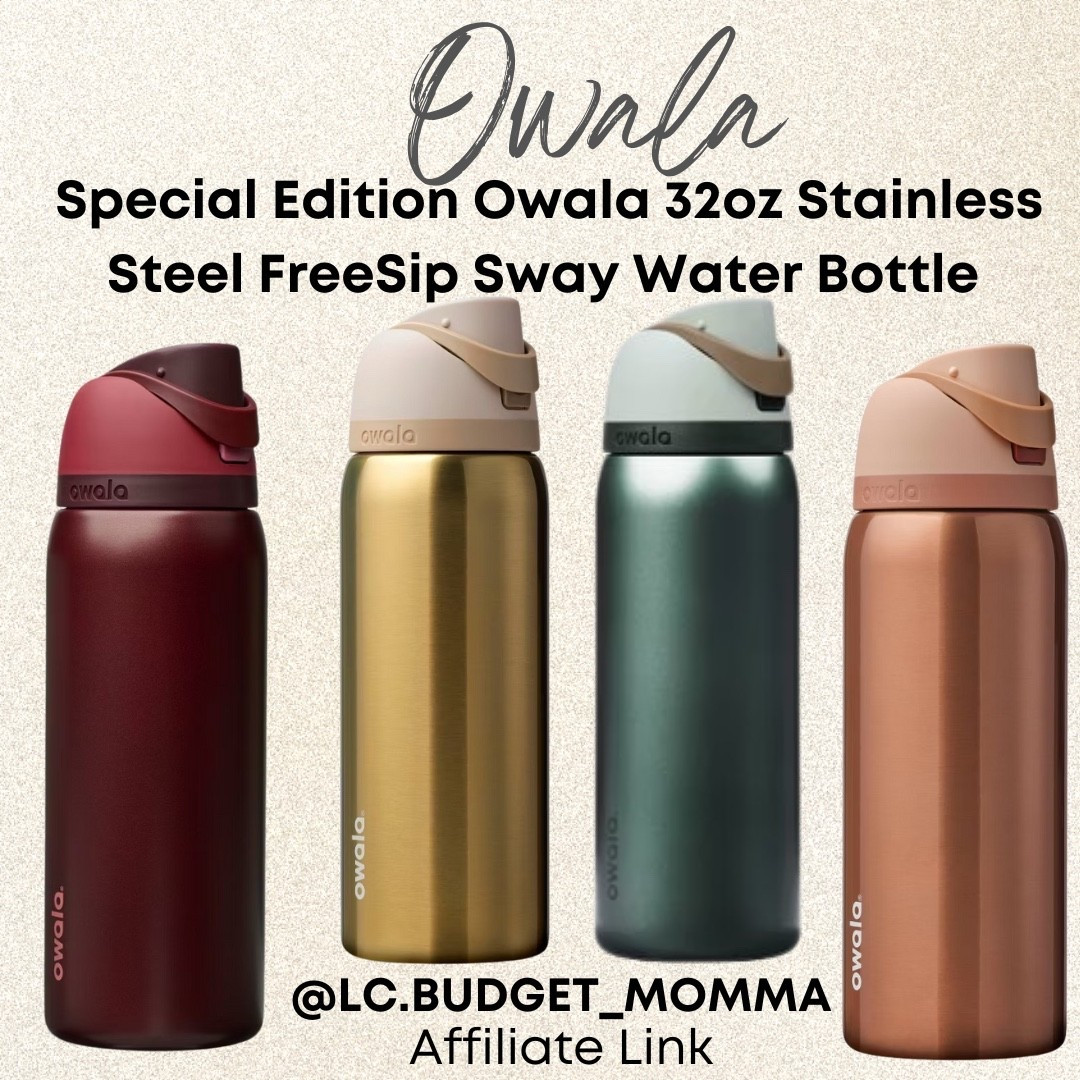 Special Edition Owala 32oz Stainless Steel Water Bottles at TARGET!  

#owala #limitededition #waterbottle #metallic #owalalife #target #targetfinds #targethaul #targetrun #sundayshopping

#LTKSeasonal #LTKGiftGuide #LTKHoliday
