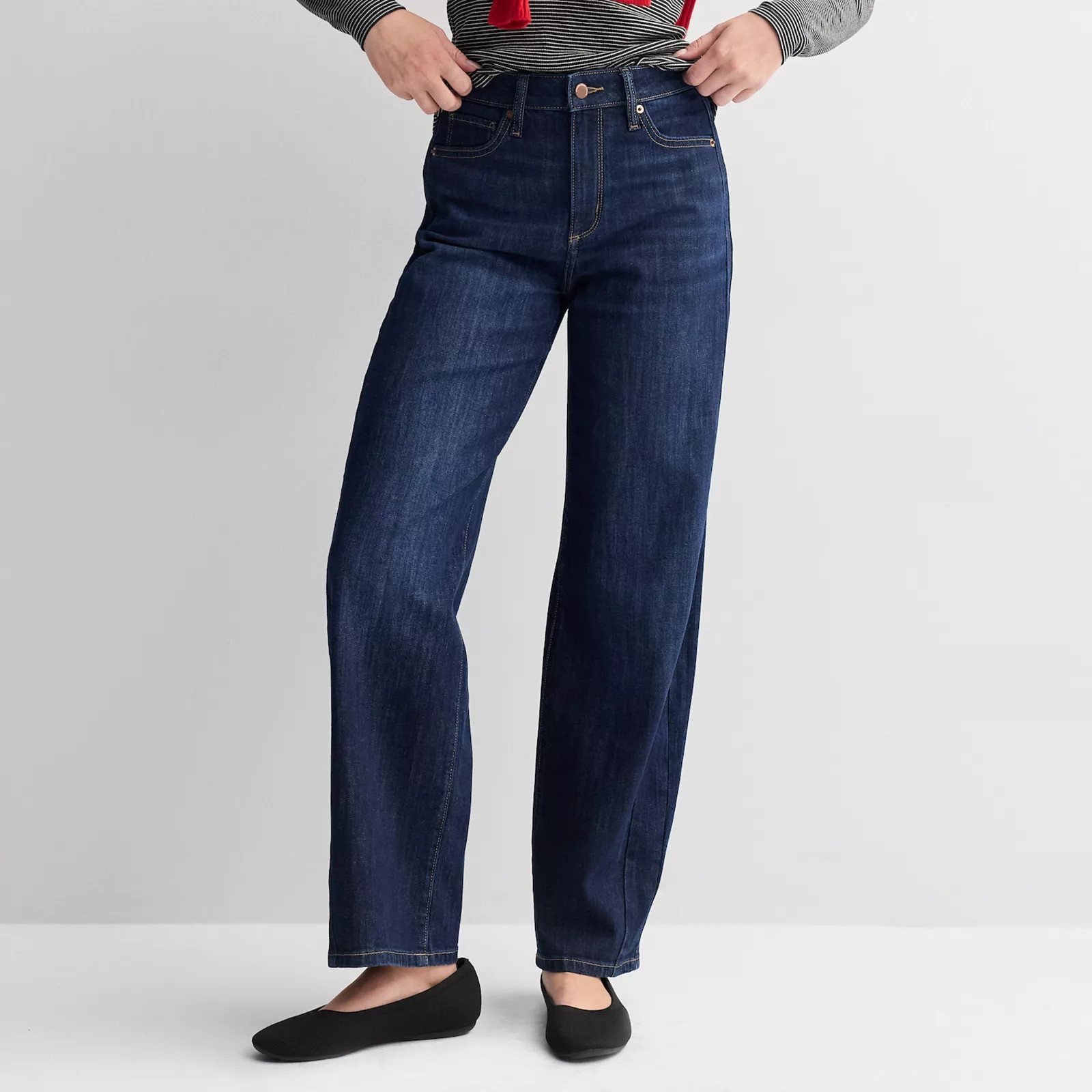 Women's Sonoma Goods For Life® High Rise Barrel Jeans | Kohl's