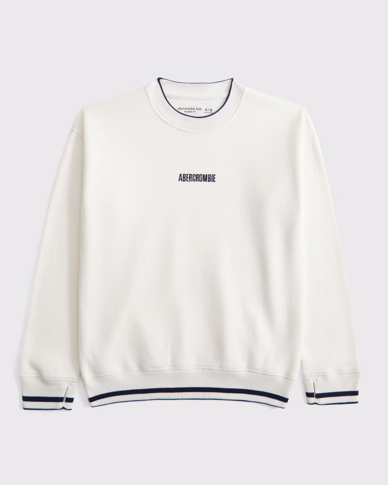 boys logo crew sweatshirt | boys | Abercrombie.com | Abercrombie & Fitch (US)