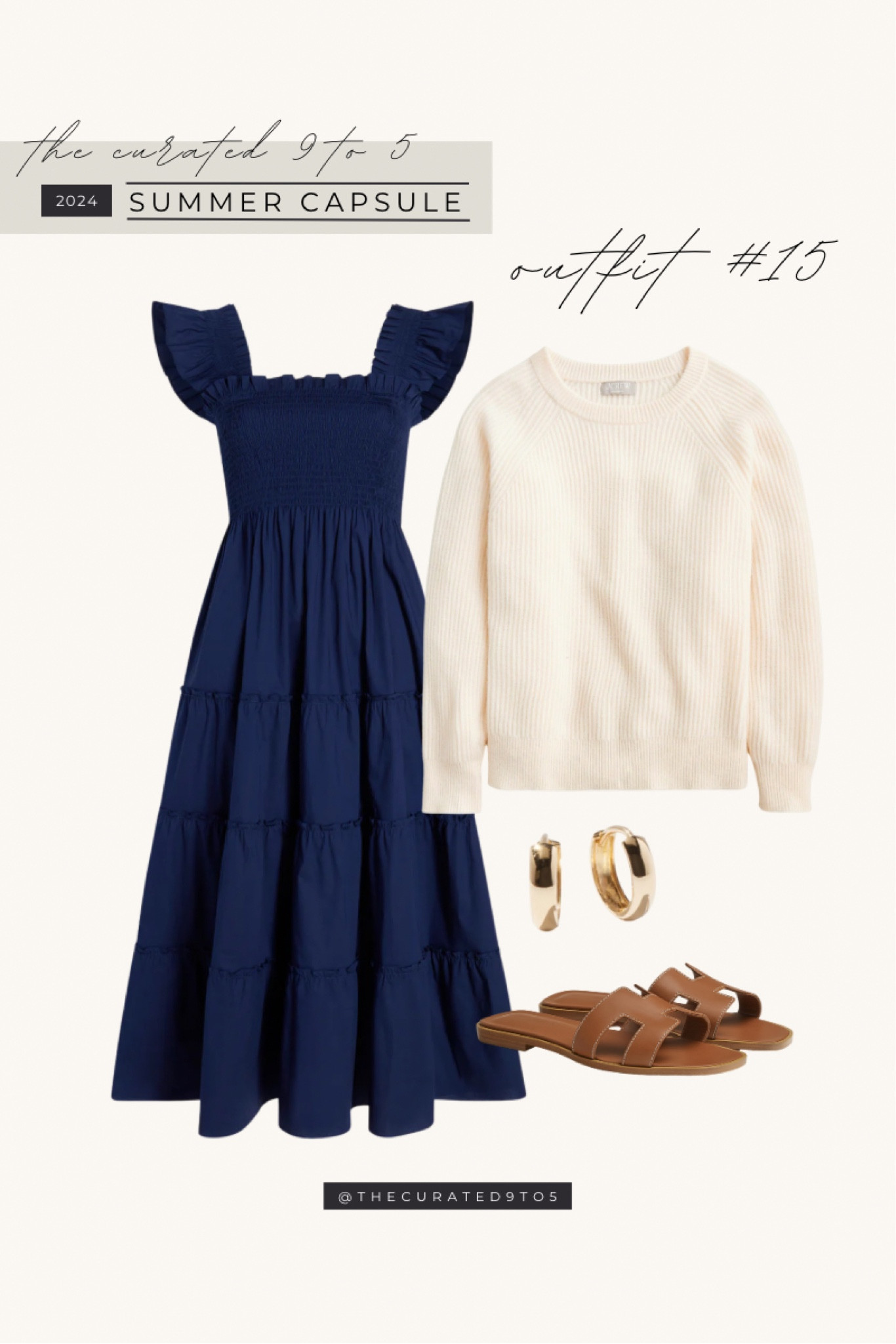 TC9T5 Summer Capsule | Outfit #15

Sleeveless dress, casual summer dress, postpartum friendly, Hill House, nap dress, fisherman sweater, summer sweater, quince, classic style, styled summer outfit, Parisian style, capsule wardrobe, styled outfit, gold earrings, leather sandals, Oran sandals, gold earrings

#LTKMidsize #LTKStyleTip #LTKSeasonal