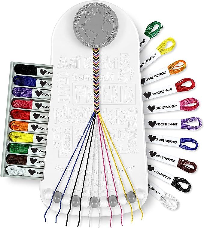 Choose Friendship, My Friendship Bracelet Maker, 20 Pre-Cut Threads (Craft Kit / Kids Jewelry Kit... | Amazon (US)