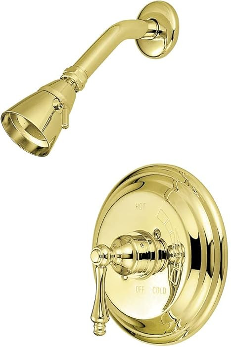 Kingston Brass KB3632ALSO Vintage Tub and Shower Faucet, 7-1/2-Inch, Polished Brass | Amazon (US)