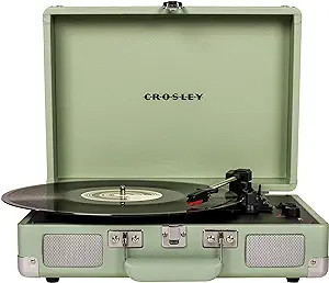 Crosley CR8005F-MT Cruiser Plus Vintage 3-Speed Bluetooth in/Out Suitcase Vinyl Record Player Tur... | Amazon (US)
