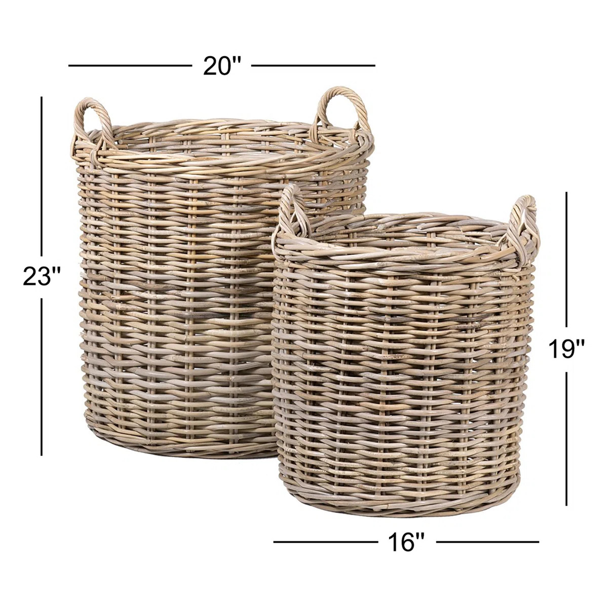 Rosalind Wheeler Moana Rattan Decorative Basket | Wayfair North America