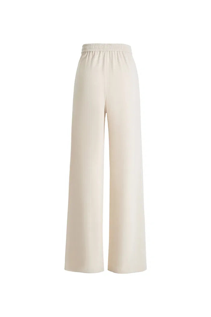 Daseasa Wide Leg Casual Pants in Cotton Knit | Fabrique