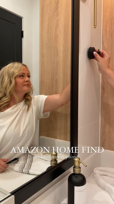 Amazon Home find: towel hook without hardware! It has a peel and stick back and then it tightens onto your tile or glass. 

Amazon home / nuuds / Amazon finds / Amazon gadget / bangles / bathroom / bathroom mirror 




#LTKunder50 #LTKhome #LTKstyletip