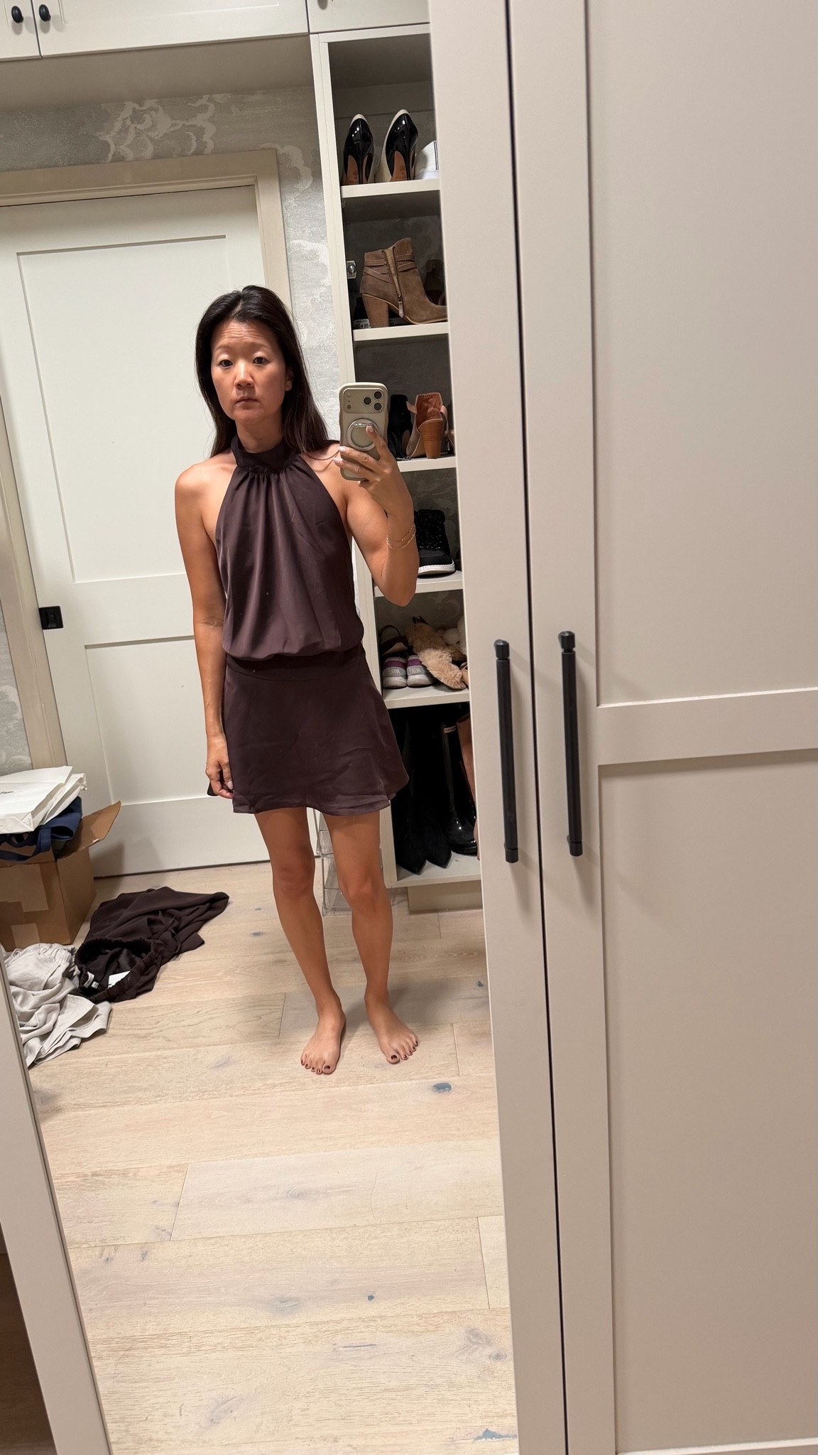 Love this dress. Color and material  Drapes beautifully and wearing a size 4.

#LTKSaleAlert #LTKgrwm #LTKootd
