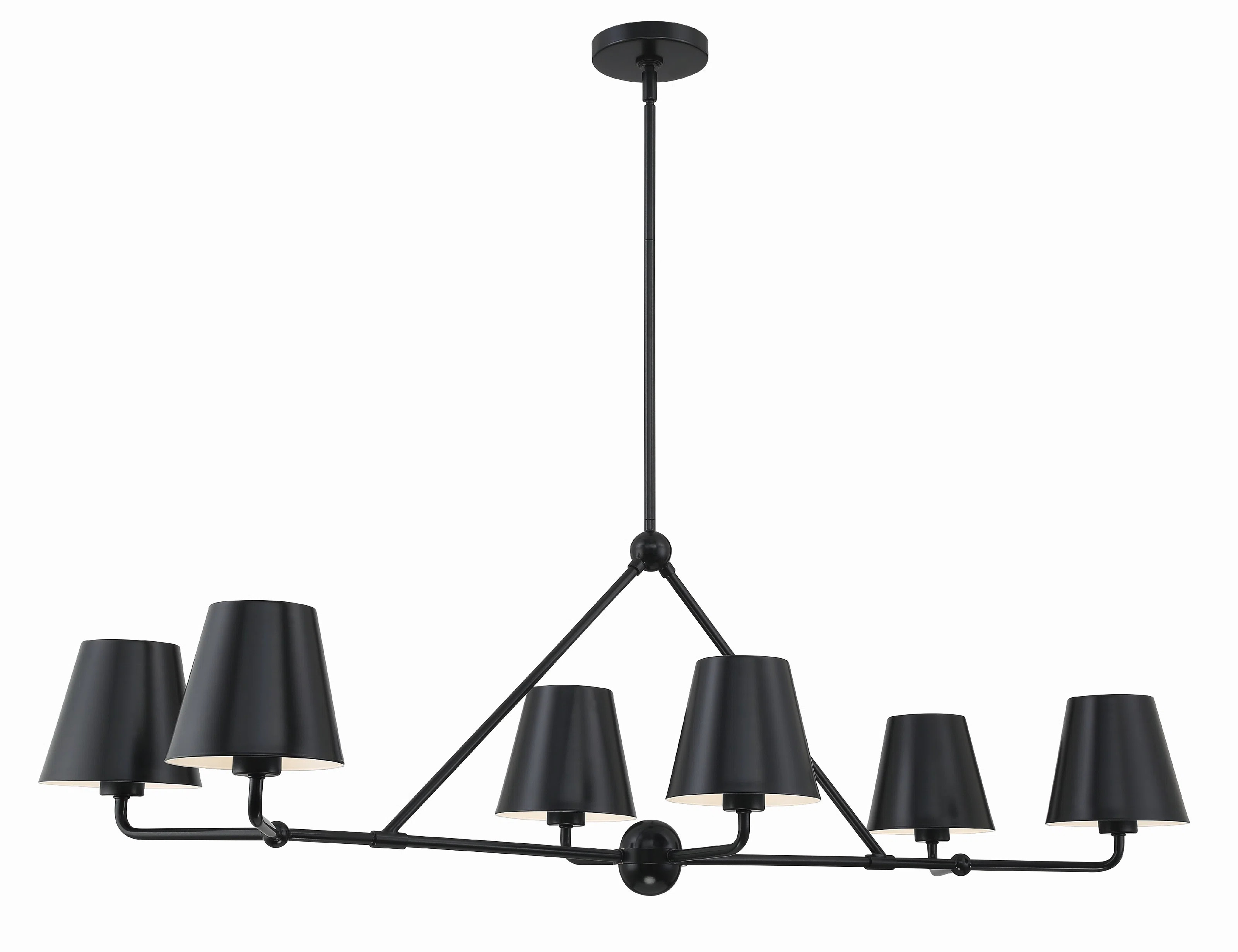 Kinston 6 - Light Dimmable Modern Linear Chandelier | Wayfair North America