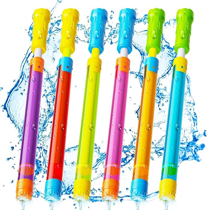 Water Gun Squirt Toys for Kids Adults: Shoot Up to 40 Feet - Outdoor Super Blaster Water Guns for... | Amazon (US)