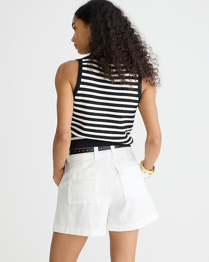 Seaside cargo short in linen-TENCEL™ lyocell blend | J. Crew US