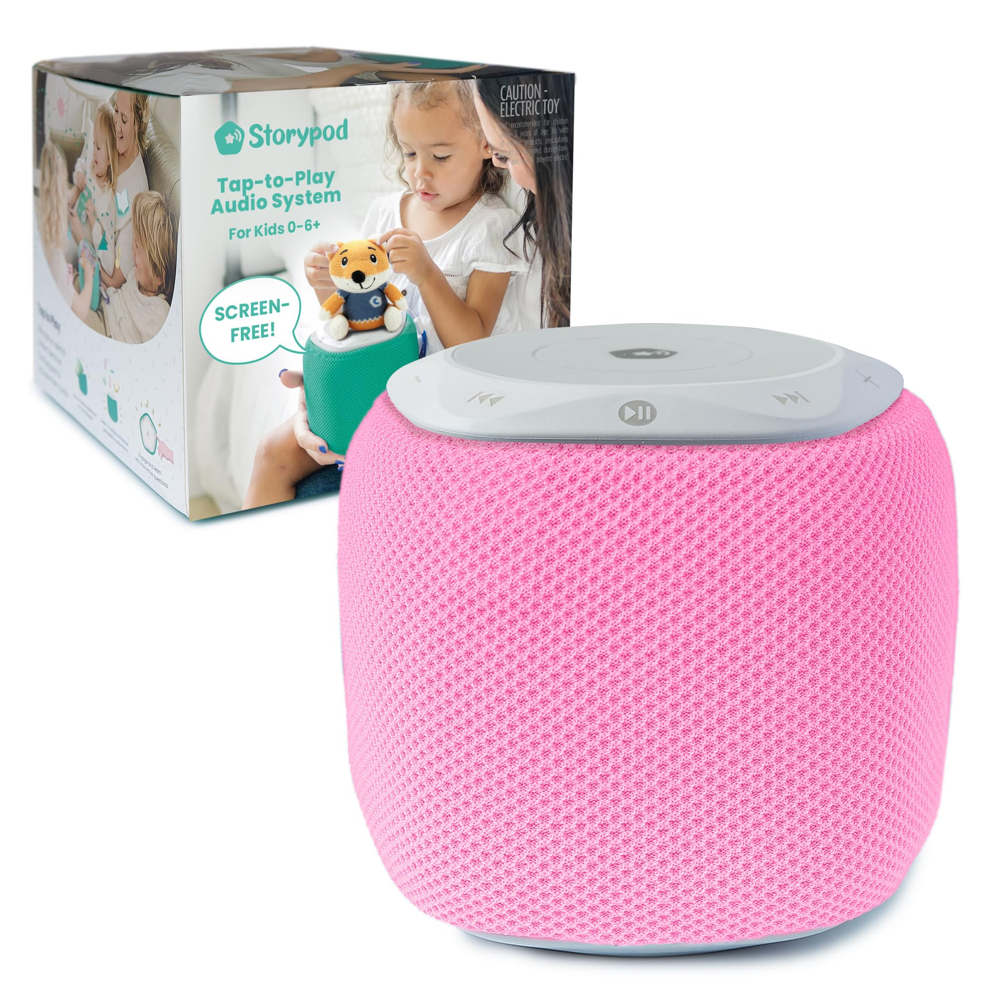 Storypod The Learning-First Audio Play System | Starter Set Plus Interchangeable Pink Sleeve | In... | Amazon (US)