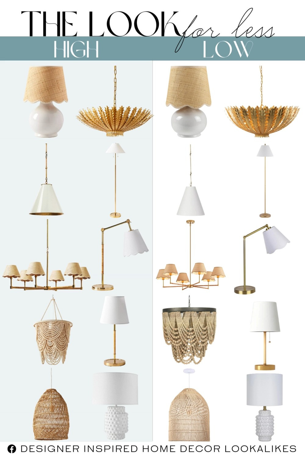 10 High/Low Serena & Lily Lighting. Designer Lighting Dupes. High-End Lighting Look for Less. Coastal-Inspired Lighting. Save or Splurge Chandeliers. Modern Pendant Lighting. Designer Pendant Lookalikes. High-Low Lighting Picks. Affordable Designer Lighting.   

Home more affordable option find copy cat similar look for less budget friendly affordable cheap cheaper beautiful pretty. Clearance sale coupon code discount code promo code luxury lookalike look a like Inspo inspiration inspired by idea ideas Love like these? I share multiple every day in my FB group.
#10highlow #serenaandlillylighting #lookforless #splurgeorsave #pendant #chandelier #lamps #modernlighting #pendantlighting #lightinginspo  

 #LTKHome