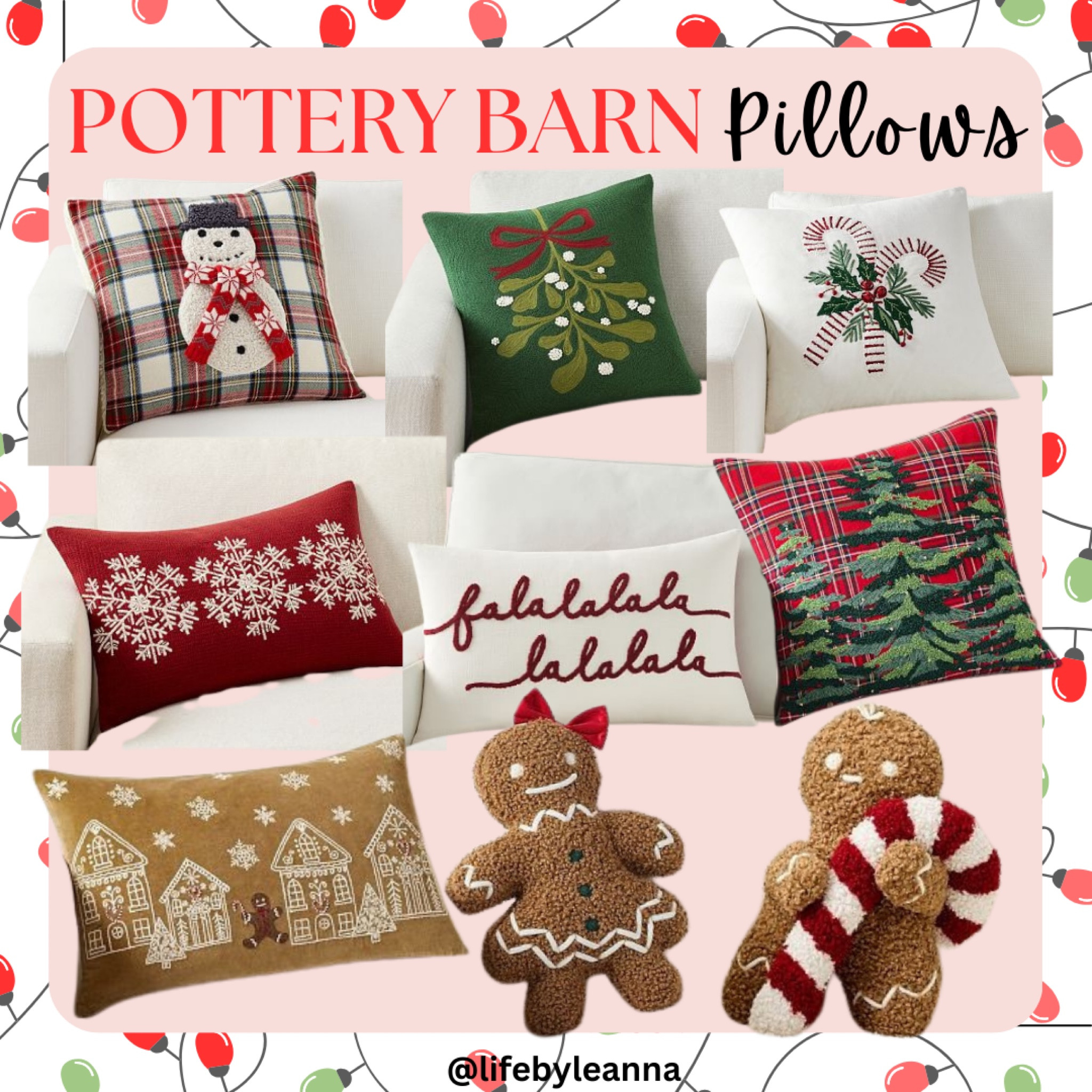 New pottery barn pillows for Christmas!! 
Loving the cute gingerbread people! 




#potterybarnpillows
#potterybarn
#christmaspillows


#LTKHoliday #LTKSeasonal #LTKHome
