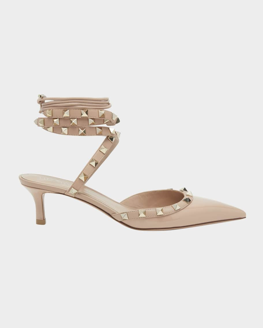 Valentino Garavani Rockstud Patent Gladiator Pumps | Neiman Marcus