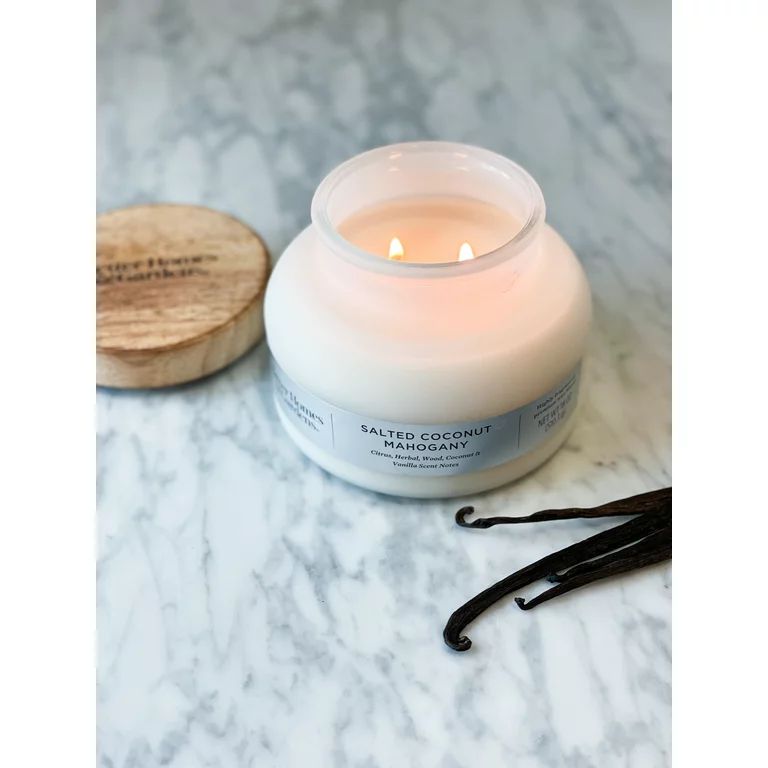 Better Homes & Gardens Salted Coconut & Mahogany 18oz Scented 2-Wick Candle | Walmart (US)