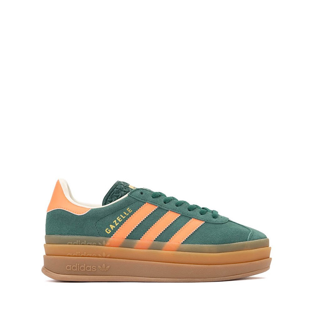 adidas Gazelle Bold Athletic Shoe - Big Kid - Collegiate Green / Signal Coral / Cream White | Journeys