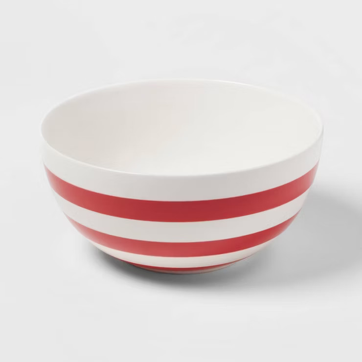 90oz Stoneware Striped Serving Bowl - Threshold™ | Target