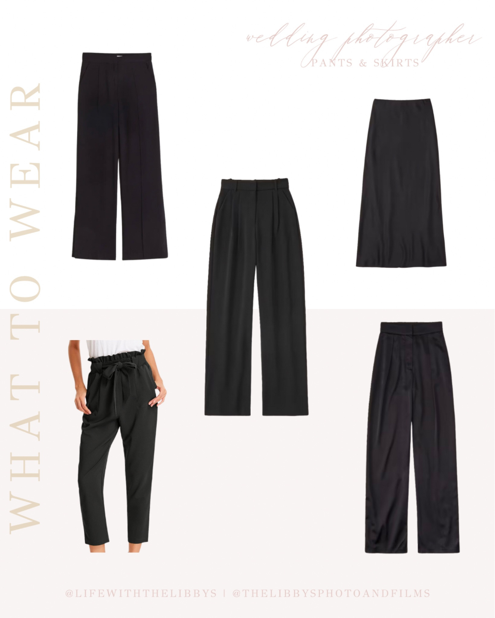 What to Wear | Wedding Photographer: Pants & Skirts 