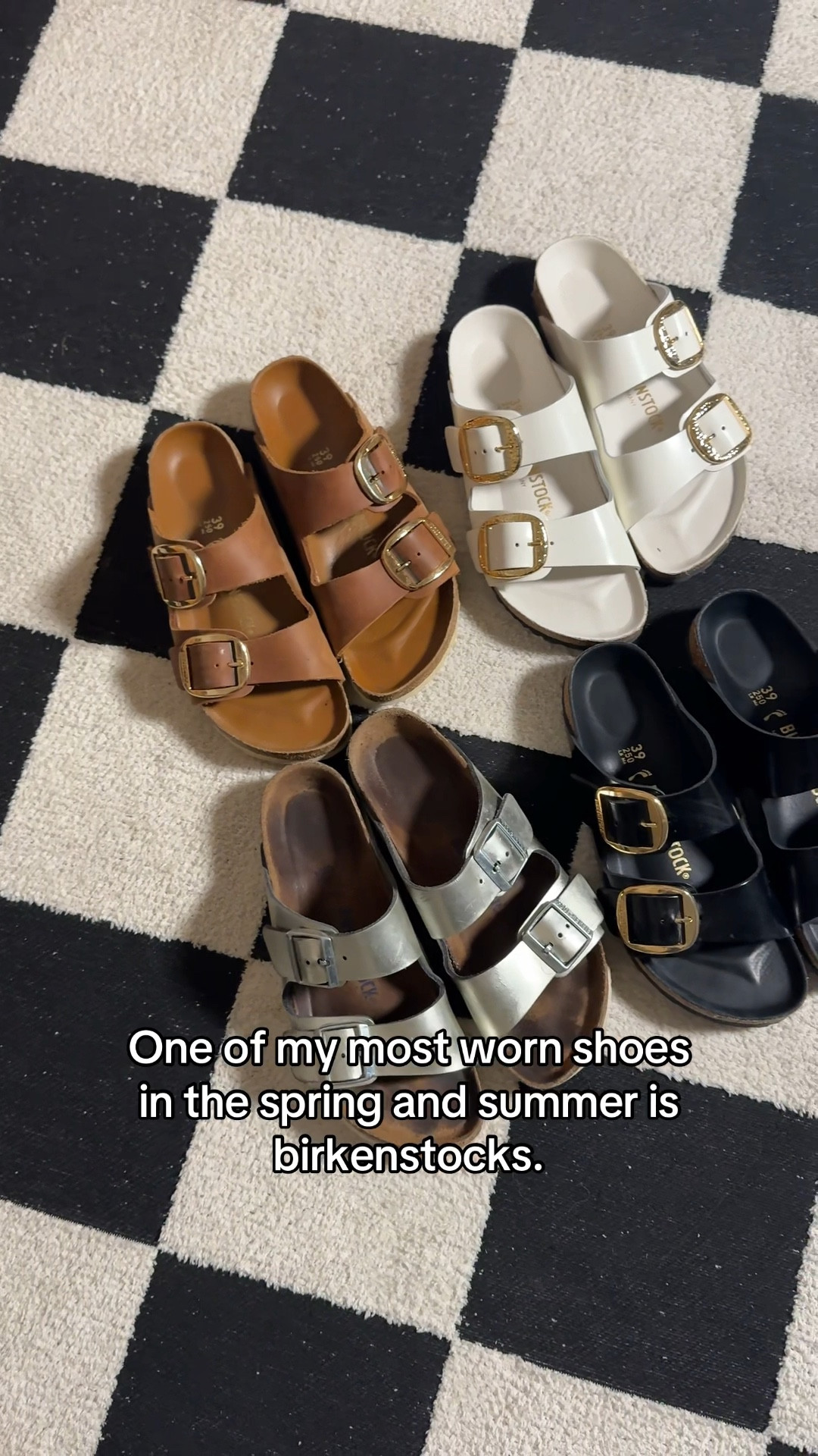 Still one of my most worn shoes in the warmer months- Birkenstocks still hit. The silver is my favorite and I’ll be in her this year too. 