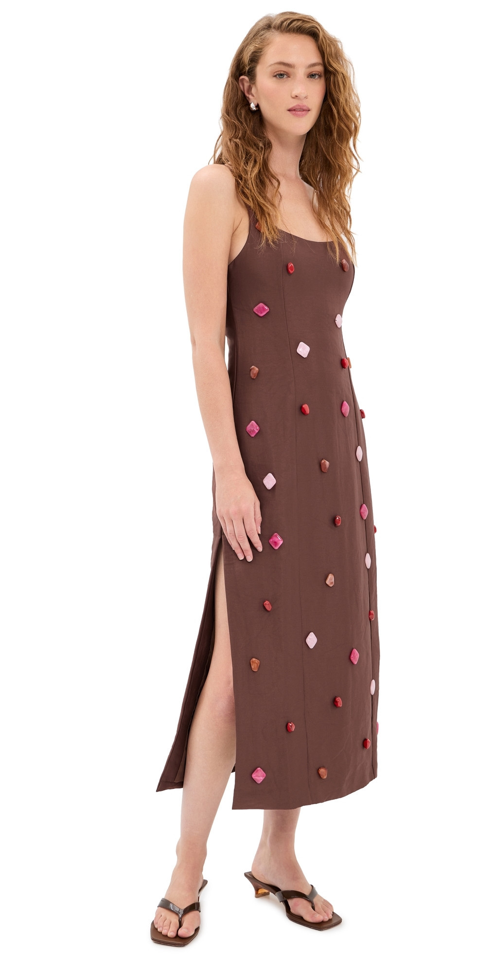 The Wolf Gang Romy Maxi Dress Chocolate L | Shopbop