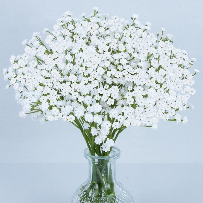 MAQIAHN 6 Baby Breath Artificial Flowers - Babies Breath Flowers Artificial Bulk Faux Flowers Bou... | Amazon (US)