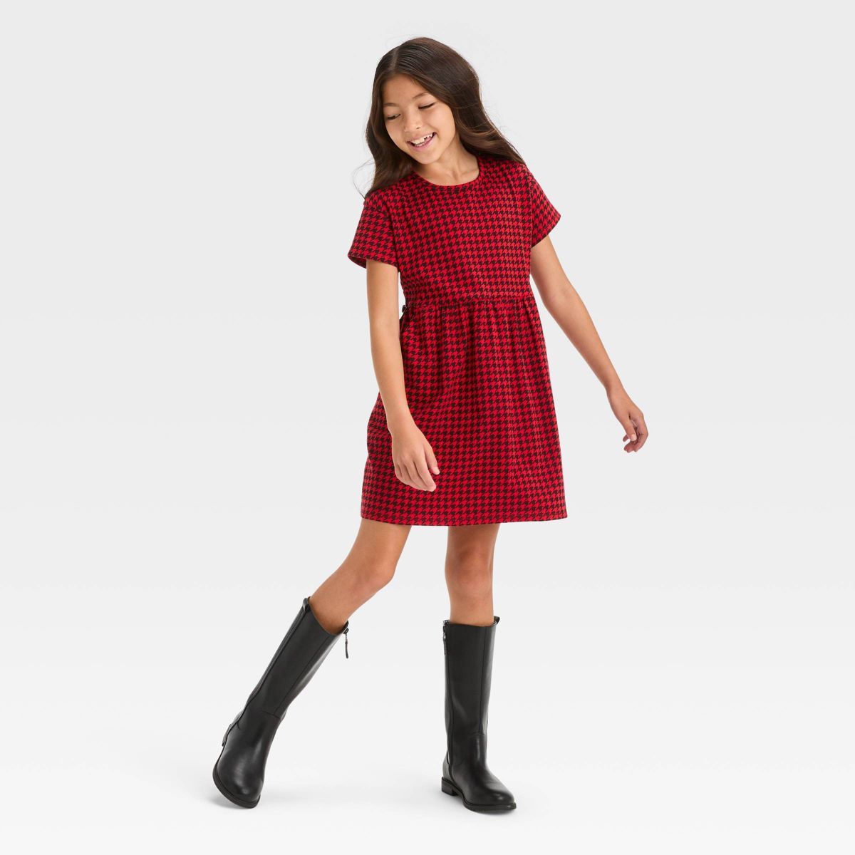 Girls' Short Sleeve Dress - Cat & Jack™ | Target
