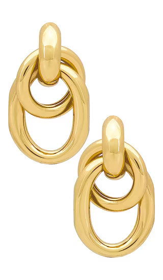 Ami Hoops in Gold | Revolve Clothing (Global)