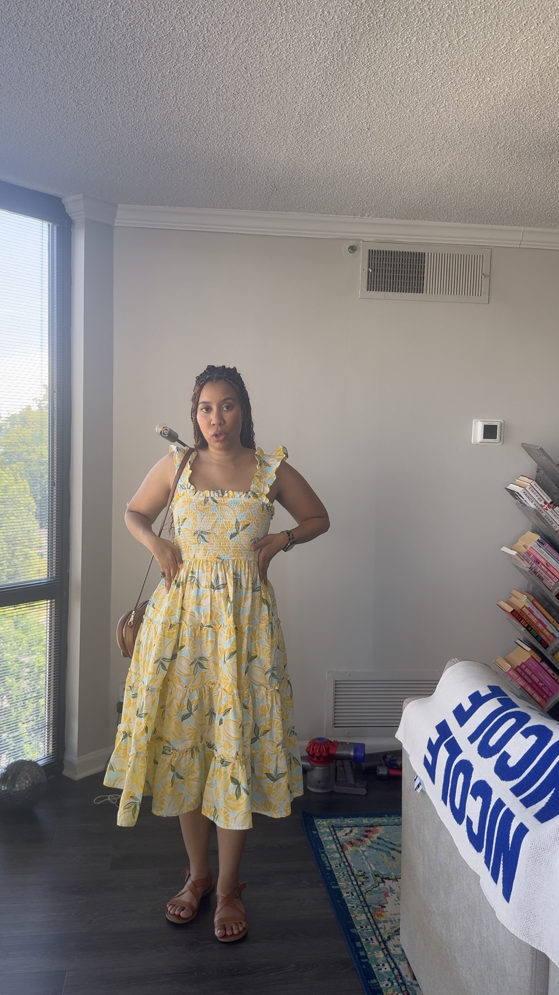 What I wore to brunch: a lemon print sundress that’s currently on sale 🍋 also linking my fun pretzel purse and the hair ties I like for a half up, half down style.

#LTKootd #LTKgrwm #LTKSaleAlert