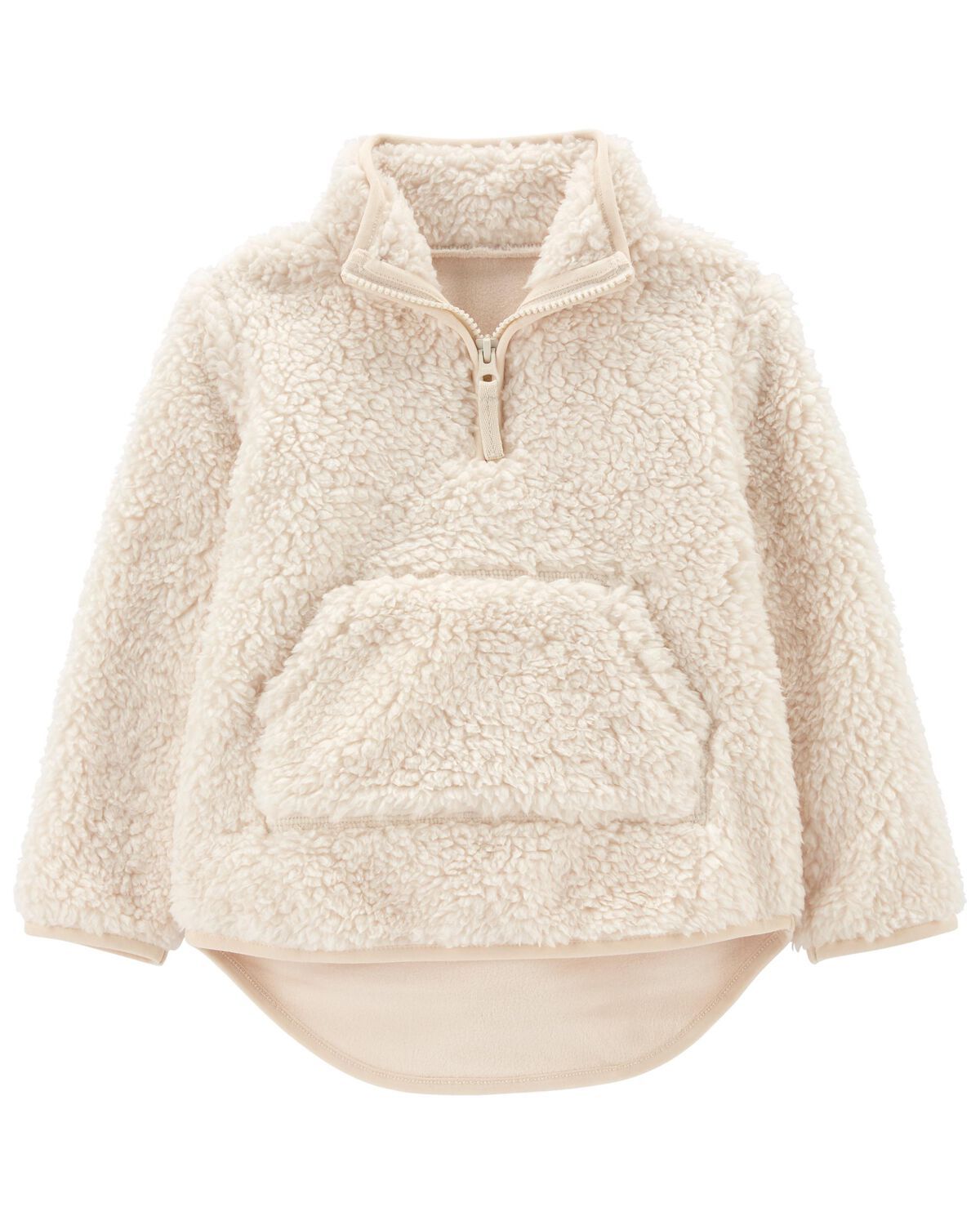 White Baby Sherpa Fleece Pullover | carters.com | Carter's