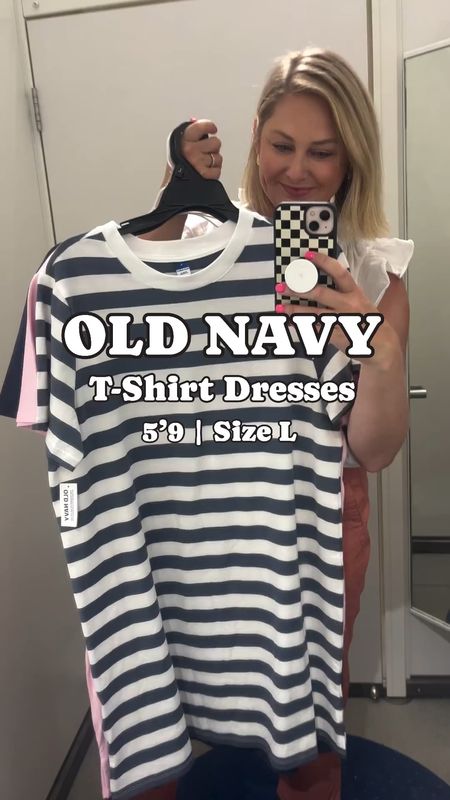 $15 old navy dresses! Wearing L. 

#LTKStyleTip #LTKMidsize #LTKFindsUnder50