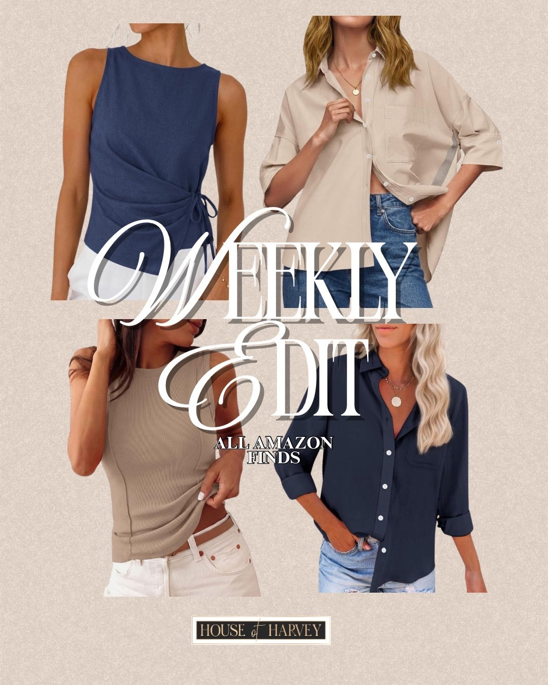 WEEKLY EDIT-this week it's all about returning to the pieces you've reached for again and again. The comfortable dress, the favorite denim, the woven bag, the sandals that carried you through every chapter of summer. The best wardrobes become more personal with every wear. I found some amazing pieces all from Amazon that embody this style vibe. All of these shirts and tanks are so chic! Linked⬆️

#Itkcreator #Itkfinds #Itkwatchnow #amazon #amazonfinds #summer #summerfashion #summeroutfits

#LTKgrwm #LTKootd #LTKSeasonal