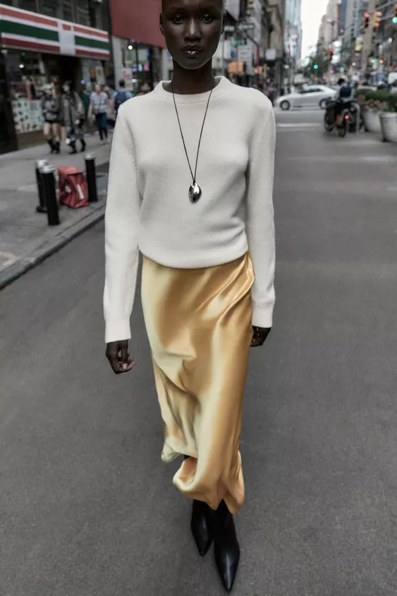 SATIN-MIDIROCK | Zara DE