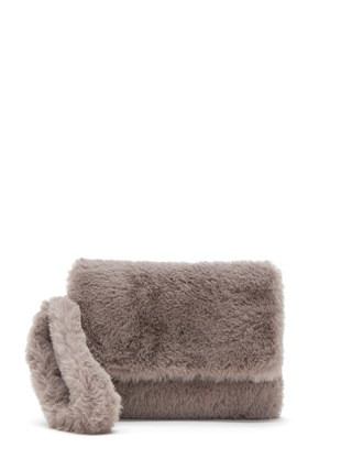 Faux Fur Wristlet Clutch | Banana Republic (US)