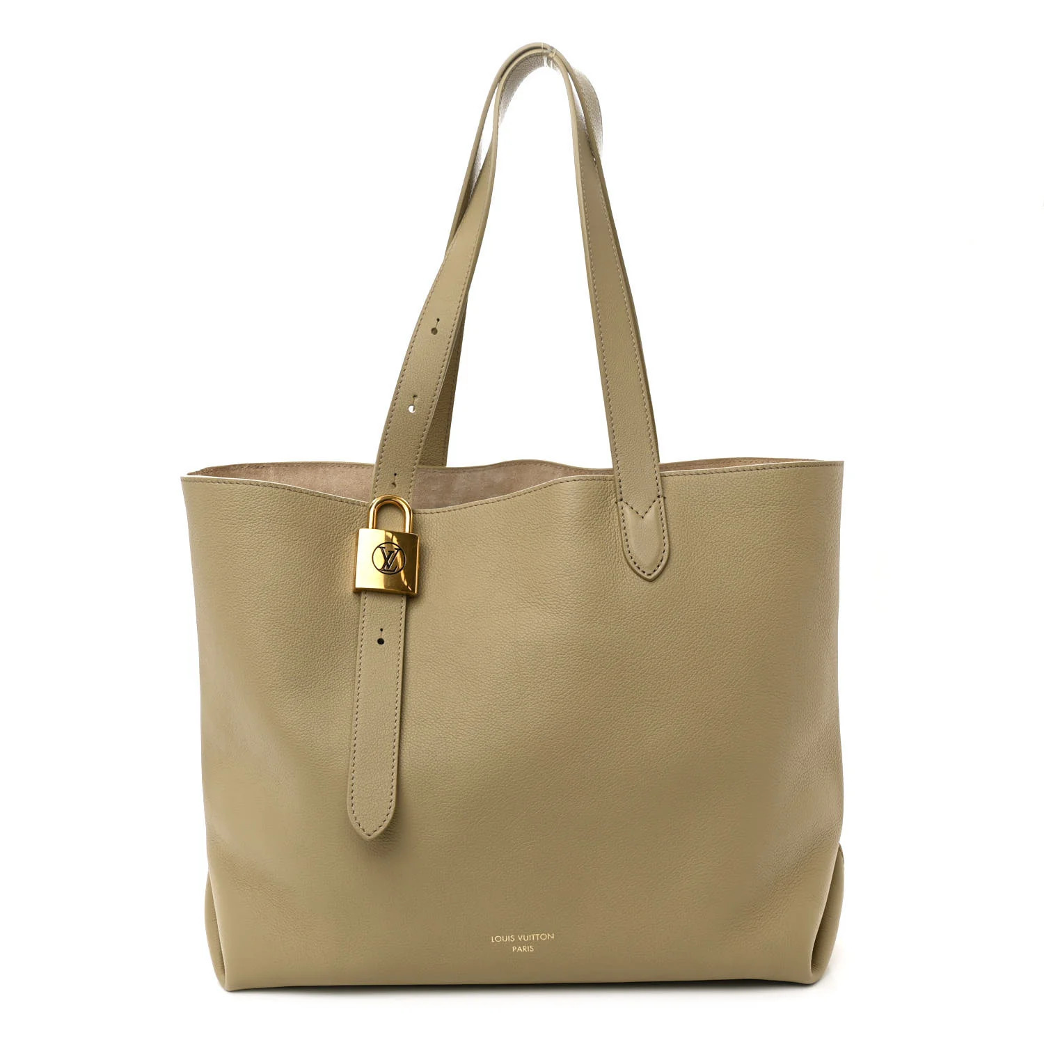 Grained Calfskin Low Key Cabas MM Clay | FASHIONPHILE (US)