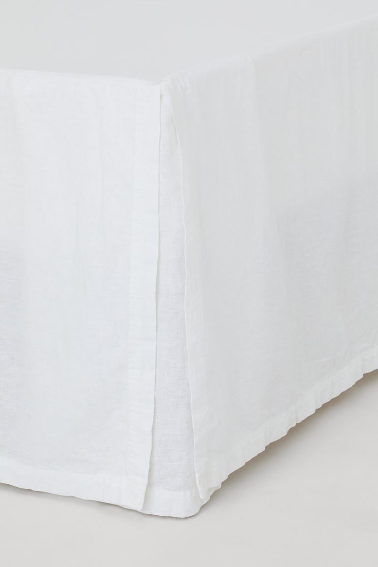 Linen-blend Bedskirt | H&M (US + CA)