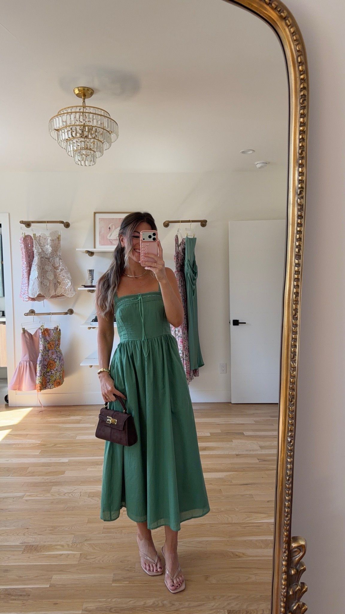 green midi with a tie-front square neckline and full skirt summer wedding guest dress for every girl 💍

I’m 5’4” & wearing my usual smalls/2

electric picks: emerson20

summer wedding guest dresses, wedding guest dresses, cocktail dresses, semi-formal dresses, black tie wedding guest dresses, destination wedding guest dresses, garden party dresses, wedding guest outfit ideas, fall dresses, autumn dress, bridal shower, babydoll dress

#LTKootd #LTKSeasonal #LTKWedding