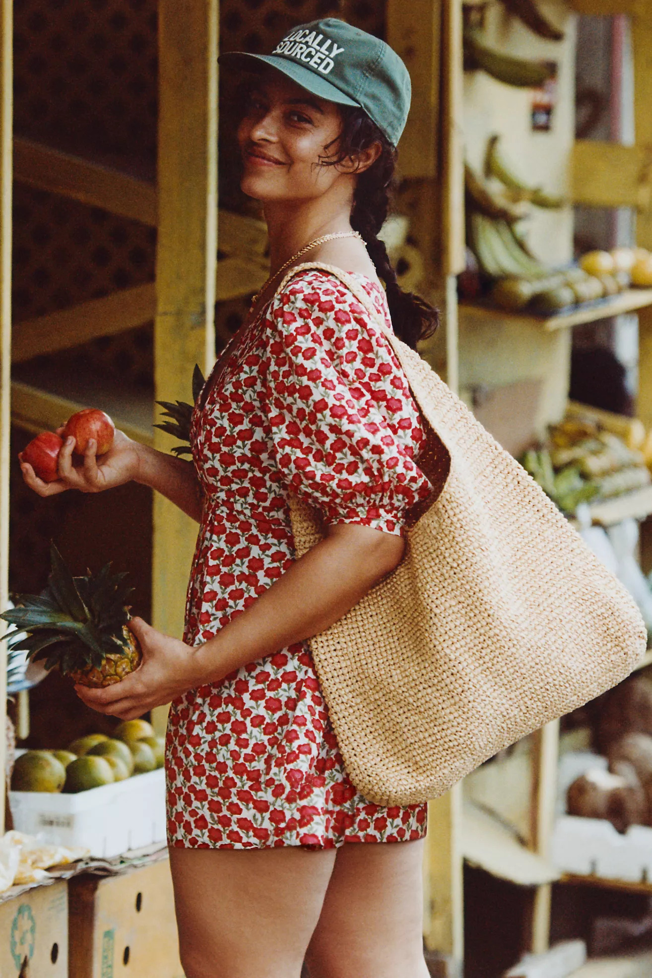 The Love Knot Slouchy Bag: Raffia Buckle Edition | Anthropologie (US)