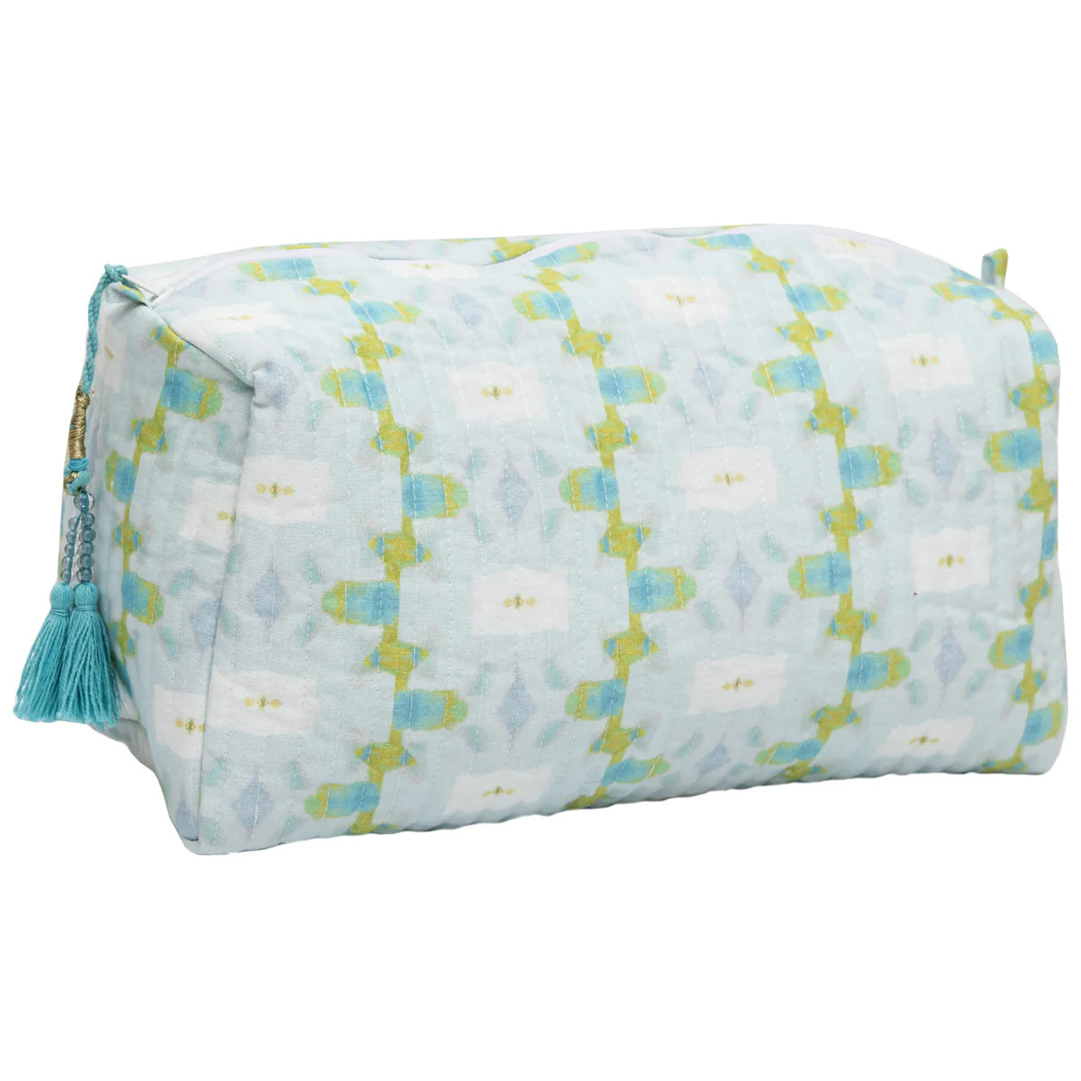 Chloe Blue Large Cosmetic Bag | Laura Park Designs