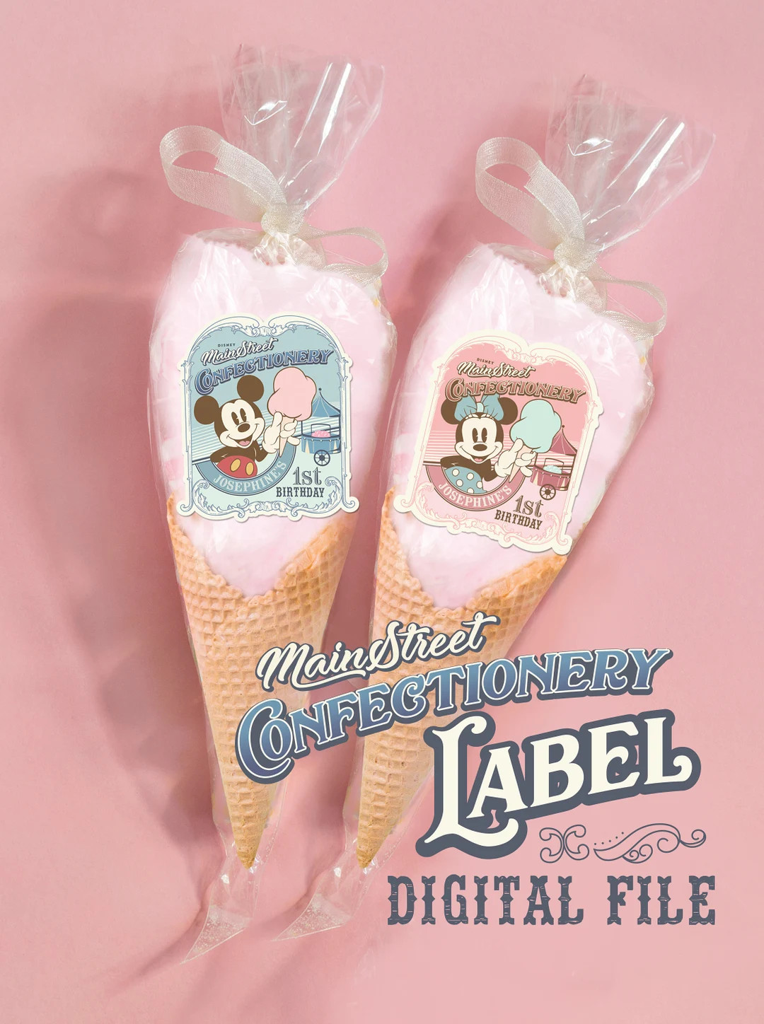 Mickey & Minnie Candy Label Main Street Confectionery Mickey - Etsy | Etsy (US)