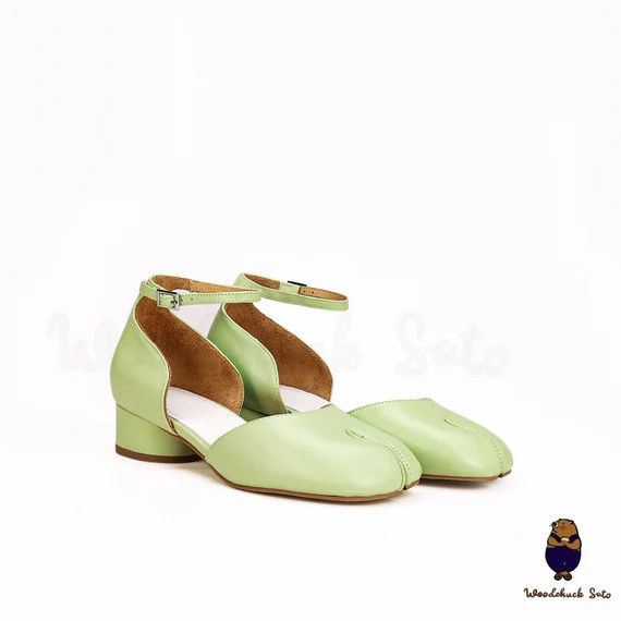 Leather Summer Strap Sandals Green Size 35-45 - Etsy | Etsy (US)