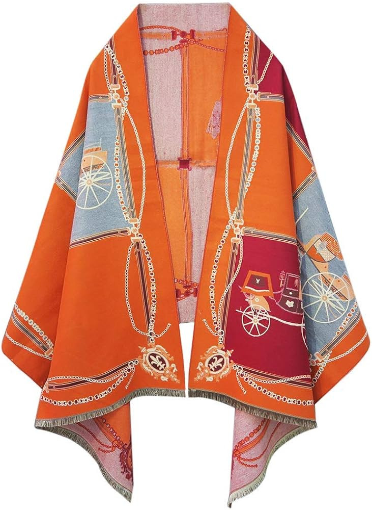 EXTREE Scarfs for Women Pashmina Silky Shawl Wrap for Evening Dressing Horse Scarf Blanket Open F... | Amazon (US)