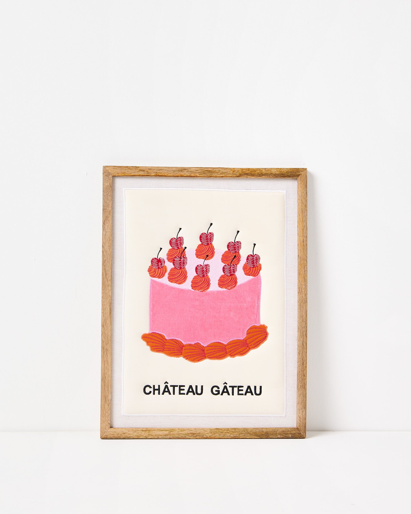Chateau Gateau Embroidered Framed Wall Art | Oliver Bonas | Oliver Bonas (Global)