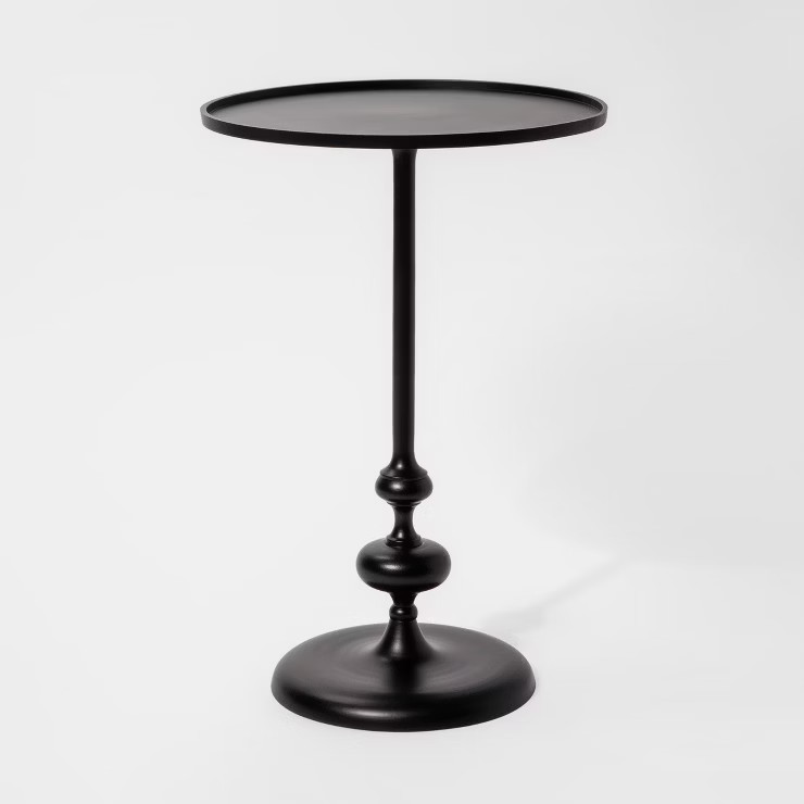 Londonberry Turned Metal Accent Table Black - Threshold™ | Target