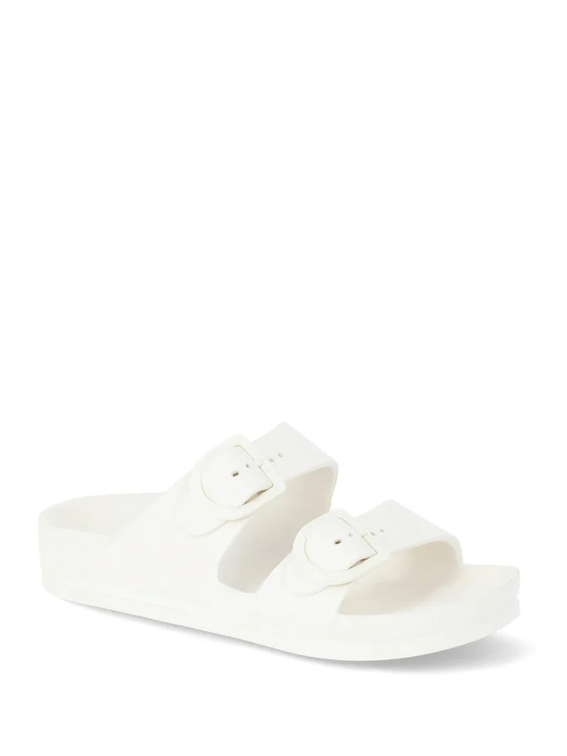 No Boundaries Women's Two Buckle EVA Slide Sandals | Walmart (US)