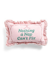9x15 Nothing A Nap Cant Fix Needlepoint Oblong Pillow | Marshalls
